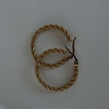 Gold Burgu Model Küpe