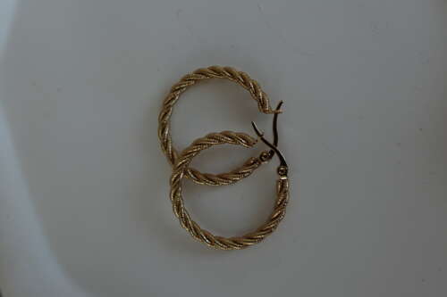 Gold Burgu Model Küpe
